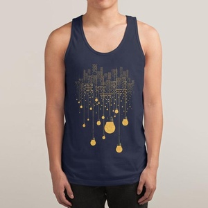 Camiseta sin mangas con estampado de pecho para hombre, camiseta sin mangas con estampado de pantalla, ropa de verano, fabricación de China - Product Image 2