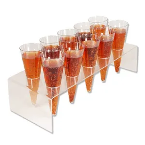 China factory supplier hot sale acrylic ice cream cone holder perspex cake display stand