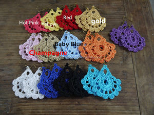 Pendientes de Ganchillo Hechos a Mano para Boda, Hojas Románticas, Boda en la Playa, Novia, Dama de Honor, Creaciones Hechas a Mano - Product Image 2