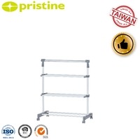 Qualité OEM, Armoire de rangement domestique moderne convertible avec penderie, cadre en fer, roulettes, marron, en forme de boîte