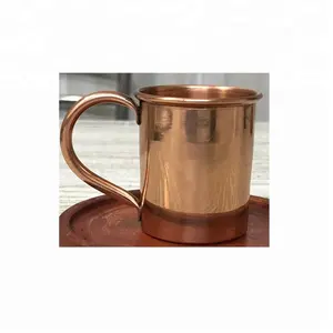 2 oz Customised Copper Shot Glass Eco-Friendly Design Metal Material Cheap Copper Welded Handle India Bulk Supplier Coffee Usage