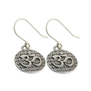 ต่างหูแฟชั่นวินเทจสุดฮอต925ทึบต่างหูห้อยเงินสเตอร์ลิงลด์ OM ลอร์ดโรสโกลด์ชุบทองดีไซน์เฉพาะปาร์ตี้งานแต่งงานของขวัญผู้หญิง - Product Image 1