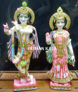 Marble God And Goddess Radha Krishna statue - Product Image 1