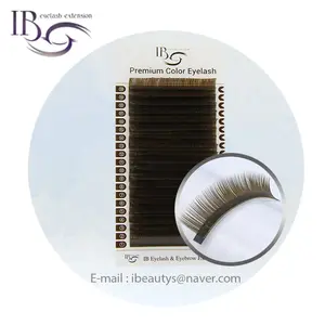 i-BEAUTY Eyelash Extension -ib Premium color lash (Dark Brown) ib Eyelashes extension ibeauty ib eyelash korea