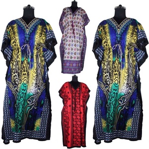 Long <b>Kaftan</b> Dress Free <b>Size</b> Silk Fabric <b>Kaftan</b> - Product Image 2