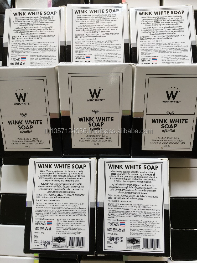 Savon Blanchissant Wink White Gluta - 2 X 80g, éclaircissant Visage Et Corps