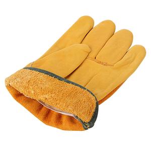 Guantes de cuero de trabajo mecánico Industrial de alta resistencia para adultos Guante de cuero de vaca de trabajo mecánico personalizado Unisex - Product Image 3