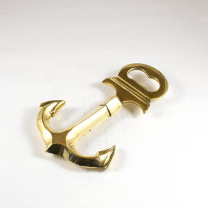 Bateau marin en laiton, décor de maison marin ancre Marine ouvre-bouteille fournitures de Bar Table - Product Image 1