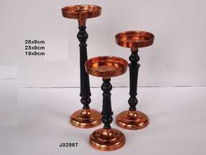 Modern Gray Aluminum Hurricane Candle <b>Holder</b> with <b>Glass</b> Chimney Metal <b>Stand</b> Christmas Home Decor Handmade Eco-Friendly Brown Box - Product Image 4