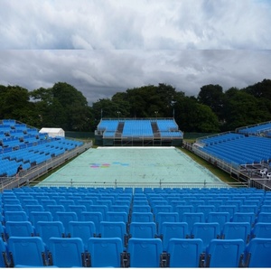 Gradins portables PAKAR GRANDSTAND pour extérieur et intérieur, en acier, démontables, à usage temporaire, avec sièges en plastique - Product Image 2