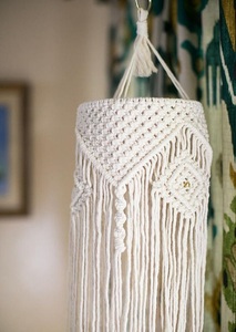 Abat-jour en macramé écologiques en coton pour la décoration intérieure - Product Image 3