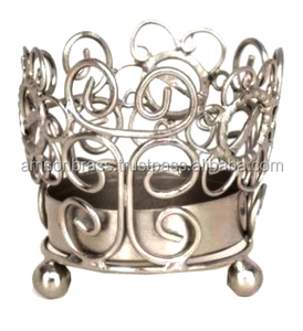 Nouveau Design Haute Qualité Vintage Noir Métal Thé Votif Métal Fer Perforé Design Bougeoir - Product Image 5