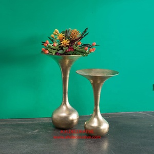 Vase décoratif classique pour la maison, prix de gros, vase en métal doré haut et unique, vase de table au prix le plus bas - Product Image 6