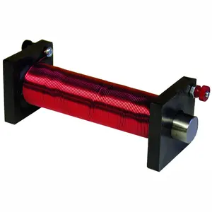 Gelsonlab HSPEM-050 AIR CORE Educational Solenoid and Electromagnet with Iron Core, 6" Length x 2" Width x 2" Height