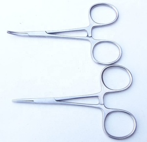 Venta al por mayor OEM pinzas de pesca voladoras curva de acero inoxidable logotipo personalizado herramientas de pesca gancho de aguja soporte logotipo personalizado - Product Image 1