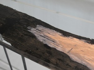 Muebles de Alta Gama, Mesa Consola de Estilo Indio Antiguo, Madera Maciza con Borde Natural, Resina Epoxi, Moderna, para Pasillo o Sala de Estar - Product Image 5