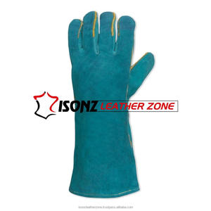 Guantes de Soldador ISONZ de Cuero Sintético con Diseño Personalizado, 2 mm de Grosor, 14 Pulgadas, Anti-Impacto/Anti-Corte, para Soldadura TIG/MIG - Product Image 5