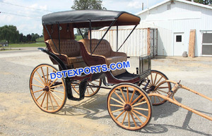 Beauty Queen Victoria Horse Buggy Canadian Victoria Horses Carruajes Fabricación Estilo Hollywood Victoria Buugy carruaje de caballos - Product Image 6