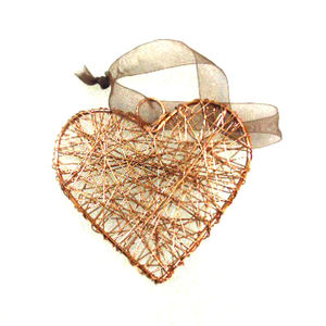 Adorno decorativo navideño con forma de árbol, alambre de Metal colgante - Product Image 3