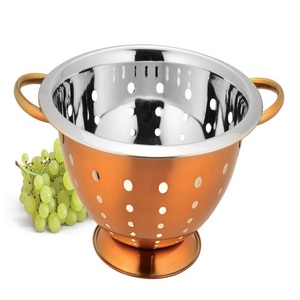 Passoire à gouttelettes de fruits en acier inoxydable, conception à trou rond, vente en gros passoire à gouttelettes passoire à fruits - Product Image 1