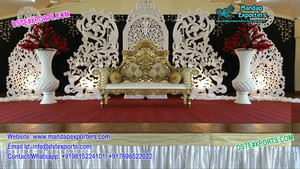 El mejor matrimonio evento recepción glorioso escenario decoración para la venta boda escenario para venta prominente boda escenario - Product Image 4