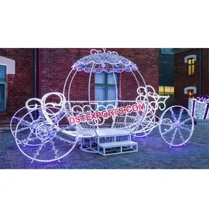 Màu Trắng Cinderella Horse Drawn Buggy Để Bán Cinderella Horse Carriage Sản Xuất