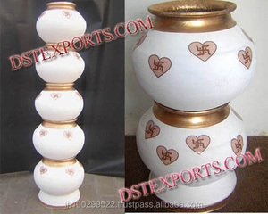Decoración de boda, macetas de fibra, hermosas macetas de boda, artículos de decoración de boda, configuración de decoración de boda asequible Australia - Product Image 3