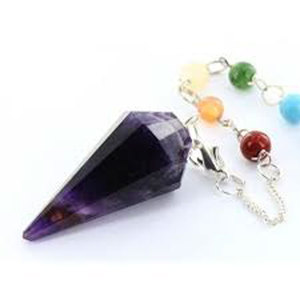 Vente en gros Pendule Améthyste à facettes Pendule Reiki Usui - Product Image 1