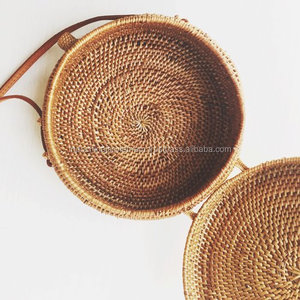 Sac de plage tissé en osier, sacoche en rotin, vente en gros et en cercle - Product Image 3