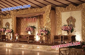 Nuevo Diseño de Escenario para Bodas con Marco Ovalado de Fibra, Marcos Redondos Blancos Personalizados, Fabricante de Escenarios para Eventos, Escenario para Nikkah de la Mejor Calidad, Irlanda - Product Image 2
