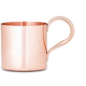 Taza de cobre de mula de Moscú pulida ecológica de diseño moderno 500ml de capacidad Handgrip Tumbler Cerveza Café Té Bebidas - Product Image 1