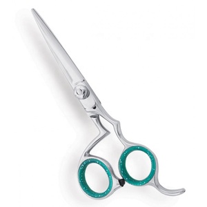 Tijeras de Peluquería Profesionales con Apoyo para Dedos, Diseño Innovador para Diestros, Fabricadas en Acero Inoxidable Japonés LCI - Product Image 1