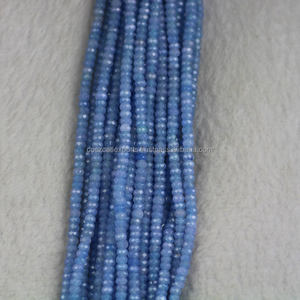 กำไลข้อมือหยกสีฟ้าเครื่องประดับแบบร้อยลูกปัดสำหรับสตรีส่วนประกอบคริสตัลสร้อยคอแฟชั่น - Product Image 2