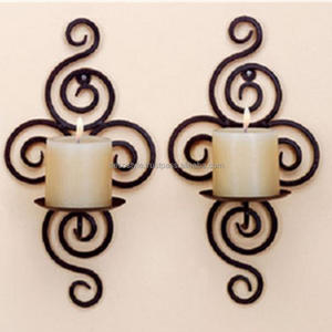 Candelabro de pared plateado Portavelas - Product Image 6