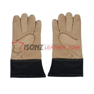 Guantes de Soldadura de Cuero Genuino ISONZ Leather Zone EN 388 Anti-Corte Anti-Impacto (Nivel 3) Resistentes al Fuego Sin Forro 1.2mm de Grosor - Product Image 2