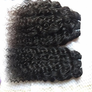 Cheveux humains naturels non traités Remy, cheveux naturels bouclés du temple du sud de l'Inde, double trame, cheveux du temple, bricolage, cheveux bruts en vrac, trame Genius - Product Image 3