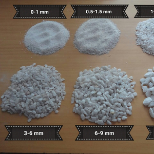 Paquete personalizado de adoquines y guijarros de piedra de jardín brillante blanca Acabado irregular Piedra natural con luz oscura - Product Image 2