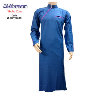 Latest Design Hot Sale <b>Men</b> Arabic <b>Thobe</b> Islamic Clothing Long Sleeve Muslim Wear - Product Image 6