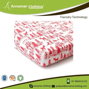 100% ensemble de draps de lit de bébé en coton standard uni et imprimé en jersey simple biologique drap de lit ajusté personnalisé de haute qualité - Product Image 5