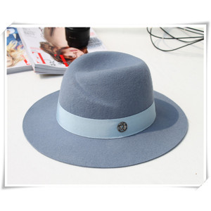 Sombrero Fedora estilo panamá, 100% lana, fieltro - Product Image 2