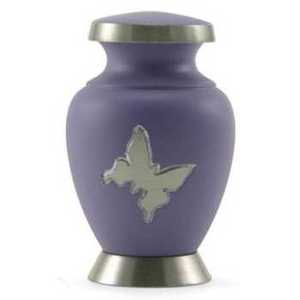 Beautiful <b>Memorial</b> Silver Purple Engraved Pets <b>Keepsake</b> Cremation Urns for Funeral Ashes Metal Brass/Aluminum - Product Image 3