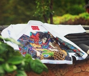 BJJ jis avec Sublimation intérieure blanc bleu noir bleu marine rose gris non blanchi) - Product Image 6