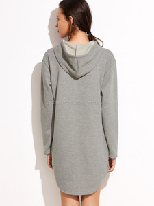 Sudaderas con capucha de línea larga para mujer - Product Image 2