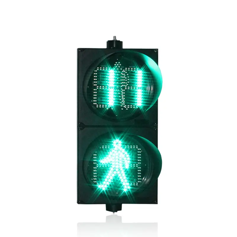 Passerelle de route automatique, 300mm, rouge et vert, LED, minuterie, compteur de signal lumineux