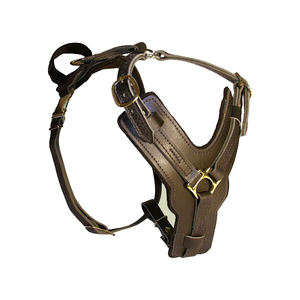 Harnais en cuir rembourré pour chien, Large laisse pour chiens, pour vente en vrac, quantité par fabrication indienne - Product Image 1