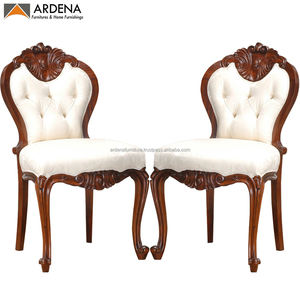 Nuevos muebles de sillas de comedor de madera francesa antigua con madera maciza de caoba para muebles de hogar de comedor - Product Image 3