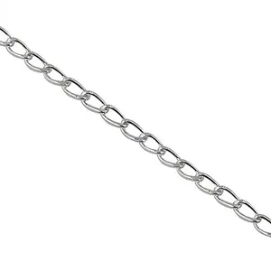 Đơn giản Đồng bằng chuỗi 925 Sterling bạc trang sức sang trọng Chuỗi liên kết sterling bạc nhà sản xuất Antique đồng bằng Vòng cổ bán buôn