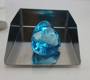 Doğal londra mavi <span class=keywords><strong>Topaz</strong></span> yastık kesim kalibre boyutu gevşek taş mavi <span class=keywords><strong>Topaz</strong></span>