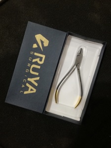 Ortodontik Tang Gigi Baja Tahan Karat TC Karbida, Tang Paruh Burung <span class=keywords><strong>Dental</strong></span> dengan Pegangan Setengah Emas, Instrumen Tang Gigi CE