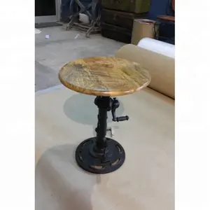 Base de hierro fundido ajustable a mano, mesa de café y comedor - Product Image 1